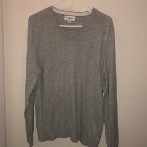 Grey V Neck Sweater